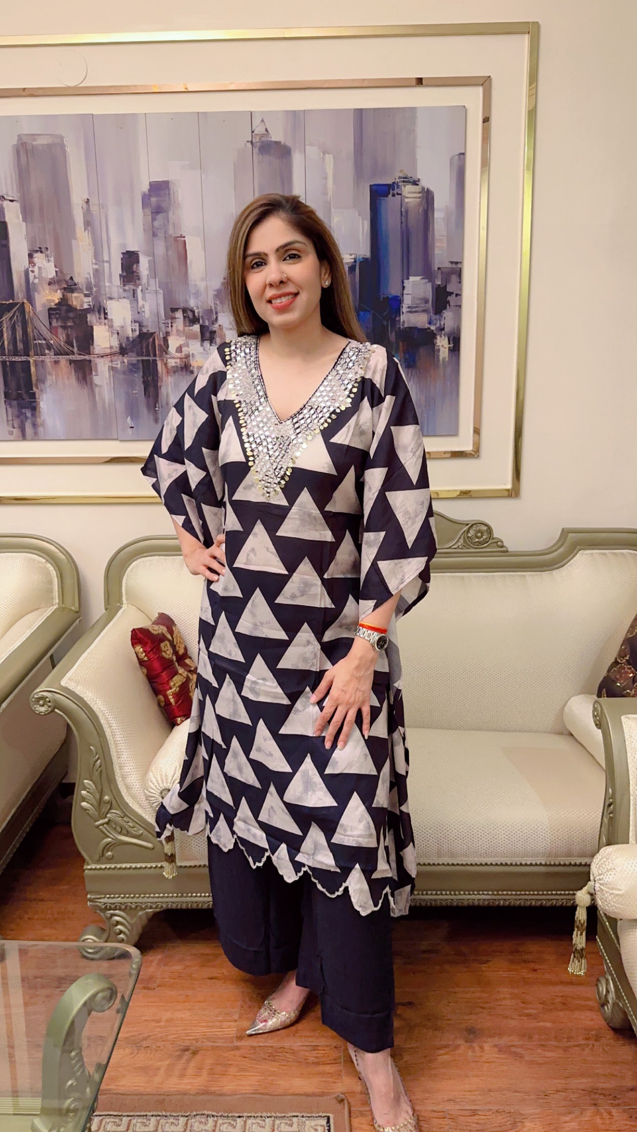 Black kaftan