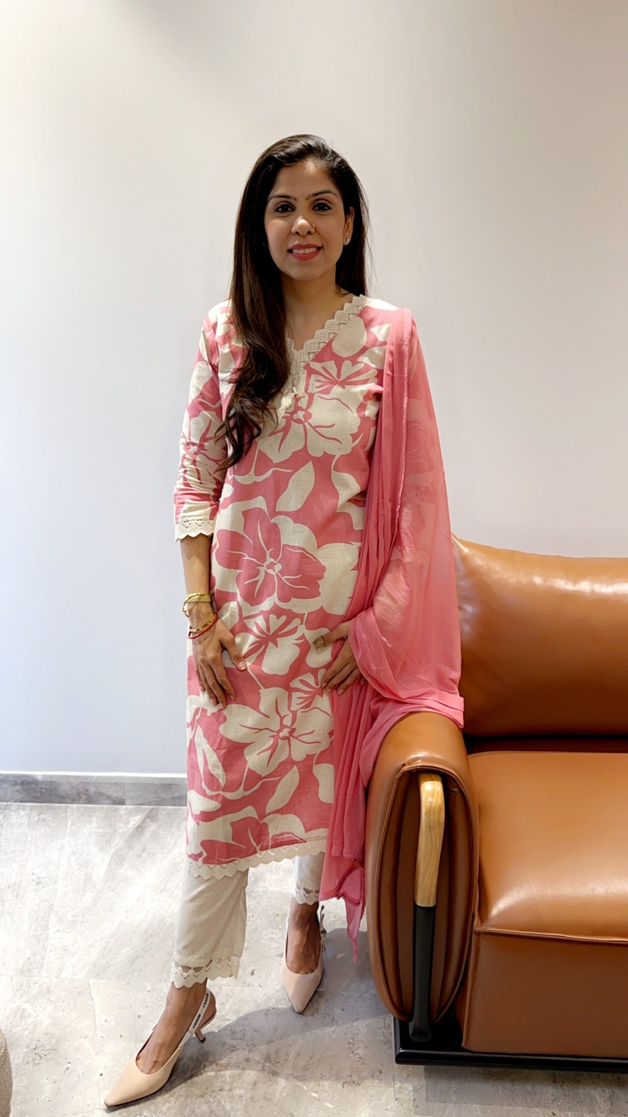 Pure linen suit
